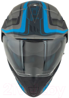 Мотошлем MT Helmets Synchrony Duo Sport Tourer (S, матовый титановый/черный/синий)