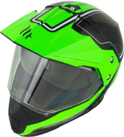 Мотошлем MT Helmets Synchrony Duo Sport Vintage (M, глянцевый черный/зеленый) - 