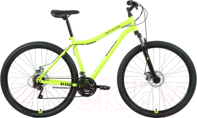 Велосипед Altair Altair MTB HT 29 2.0 disc 2020-2021 / RBKT1M19G007 (21, ярко-зеленый/черный)