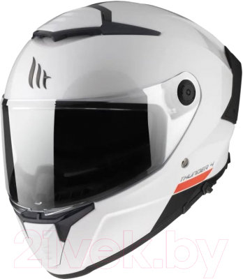 Мотошлем MT Helmets Thunder 4 SV Solid (XXL, глянцевый перламутр белый)