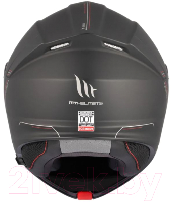 Мотошлем MT Helmets Genesis SV Solid A1 (XXL, матовый черный)