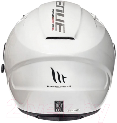 Мотошлем MT Helmets Avenue SV Solid (S, глянцевый перламутр белый)