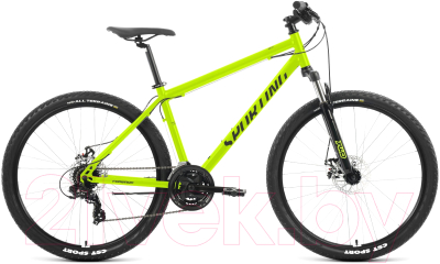 Велосипед Forward Sporting 29 2.0 D 2023 / RB3R9813FBGNXBK (17, ярко-зеленый/черный)