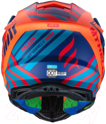 Мотошлем MT Helmets Falcon Energy B14 (M, матовый оранжевый)