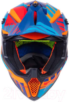 Мотошлем MT Helmets Falcon Energy B14 (XL, матовый оранжевый)
