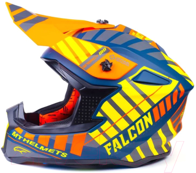 Мотошлем MT Helmets Falcon Energy B3 (S, матовый желтый)