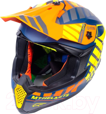 Мотошлем MT Helmets Falcon Energy B3 (XL, матовый желтый)