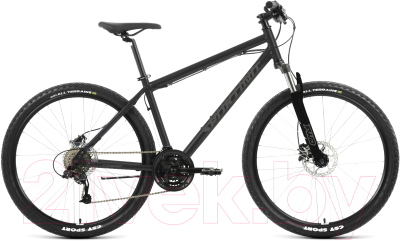 Велосипед Forward Sporting 27.5 3.2 HD 2023 / RB3R7813BXBKDGY (19, черный/темно-серый)