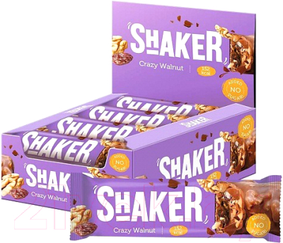 Набор протеиновых батончиков FitnesShock Bar Грецкий орех (12x35г)