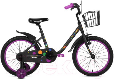 Детский велосипед Forward Barrio 18 2023 / IB3FE10F2XBKXXX (черный)