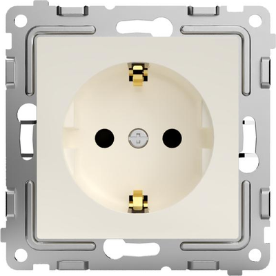 Розетка Tokov Electric Pixel TKE-PX-R1ZSF-C02 (бежевый) - 