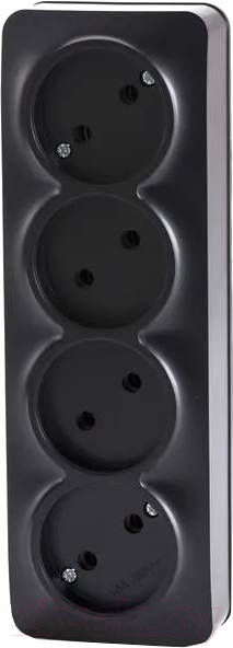 Розетка Tokov Electric Frea TKE-FR-R4-C14 (карбон)