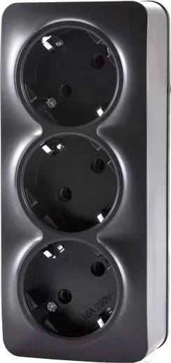 Розетка Tokov Electric Frea TKE-FR-R3Z-C14 (карбон)