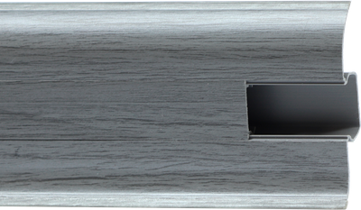 Плинтус Wimar 855 58мм (серебристый жемчуг) -