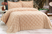 Набор текстиля для спальни DO&CO Rozalina 240x250 / 12114 (капучино) - 