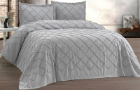 Набор текстиля для спальни DO&CO Rozalina 240x250 / 12114 (серый) - 
