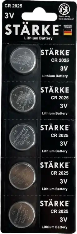Комплект батареек Starke CR 2025 (5шт)