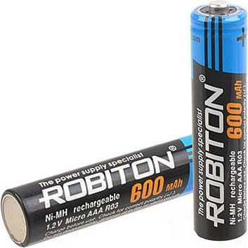 Комплект аккумуляторов Robiton 600MHAAA-2 BL2 (2шт)