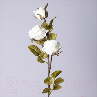 Искусственный цветок Lefard Роза / 535-371 (белый)