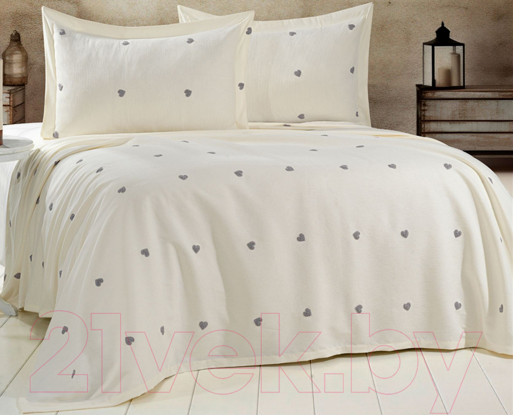 Набор текстиля для спальни DO&CO Love 240x250 / 12117