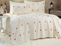 Набор текстиля для спальни DO&CO Love 240x250 / 12117 (кремовый) - 