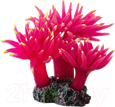 Декорация для аквариума Exoprima Коралл трио / 40089/EP (розовый)
