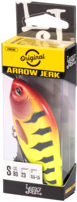 Воблер Lucky John Original Arrow Jerk S 08.00/019 / LJO0508S-019