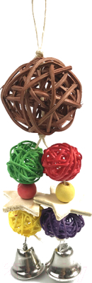 Игрушка для грызунов SkyRus SkyRus Деревянный шар с колокольчиками / 56540/SR