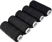 Набор швейных ниток Changxing Hualong Спандекс 25м / 000009517 (12шт, черный) - 