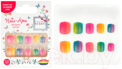 Накладные ногти Lukky Нэйл-Арт Rainbow Glow / Т23150
