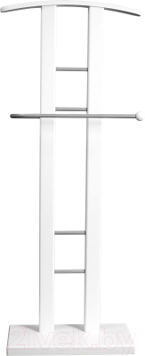Изображение товара Стойка для одежды Мебелик Костюмная Галант 321 (металлик/белый)