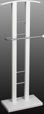 Изображение товара Стойка для одежды Мебелик Костюмная Галант 321 (металлик/белый)