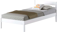 Односпальная кровать Домаклево Мечта 80x200 (береза/белый) - 