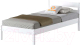 Односпальная кровать Домаклево Мечта 90x200 (береза/белый) - 