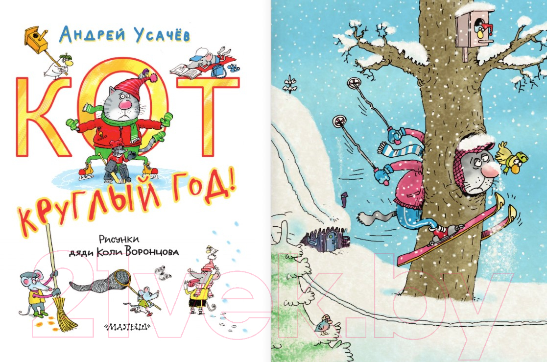Художественная книга АСТ Кот круглый год! / 9785171618339 (Усачев А.А.) — фото 2