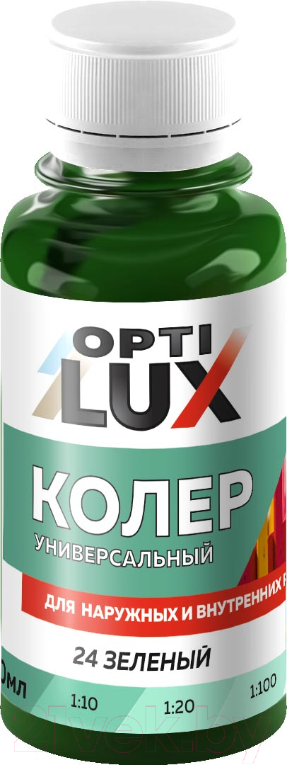 Колеровочная паста Оптилюкс №24 (100мл, зеленый)