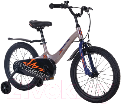Детский велосипед Maxiscoo Jazz Стандарт 2024 / MSC-J1835 (серый жемчуг)