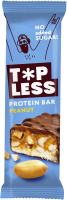 Набор протеиновых батончиков FitnesShock Top Less с дробленым арахисом (12x45г) - 