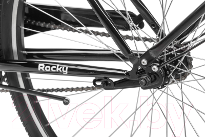 Велосипед Arena Rocky 28 2024 (20, черный матовый, разобранный, в коробке)