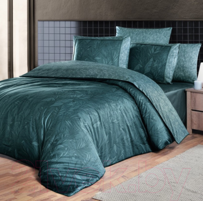Комплект постельного белья DO&CO Delux Premium Stefan / 11891 (зеленый)