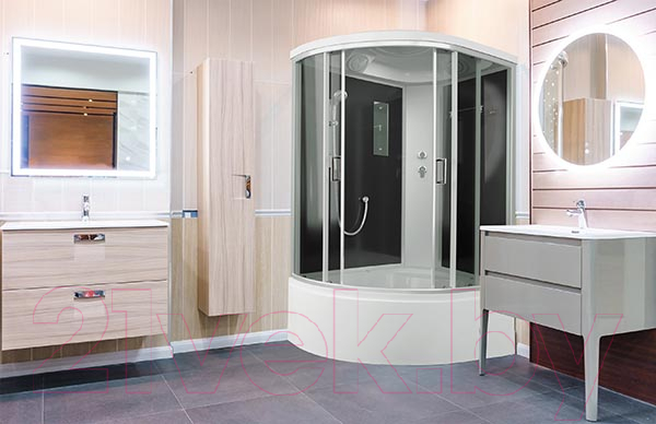 Душевая кабина IVA 120x80x215 / SC120CTR (черный/тонированное стекло) — фото 3