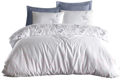Комплект постельного белья Dantela Vita Efra с вышивкой 200x220 / 11910 (белый)