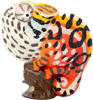Фигурка коллекционная Exoprima Ковровый хамелеон / 56416/AH (красный/оранжевый) - 