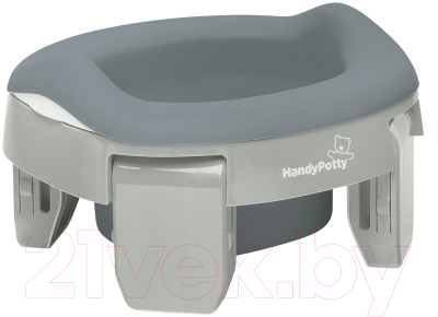 Дорожный горшок Roxy-Kids HandyPotty / HP-255GG (серый/серый)