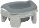 Дорожный горшок Roxy-Kids HandyPotty / HP-255GG (серый/серый) - 