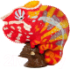 Фигурка коллекционная Exoprima Пантерный хамелеон / 56379/AH (желтый/красный) - 