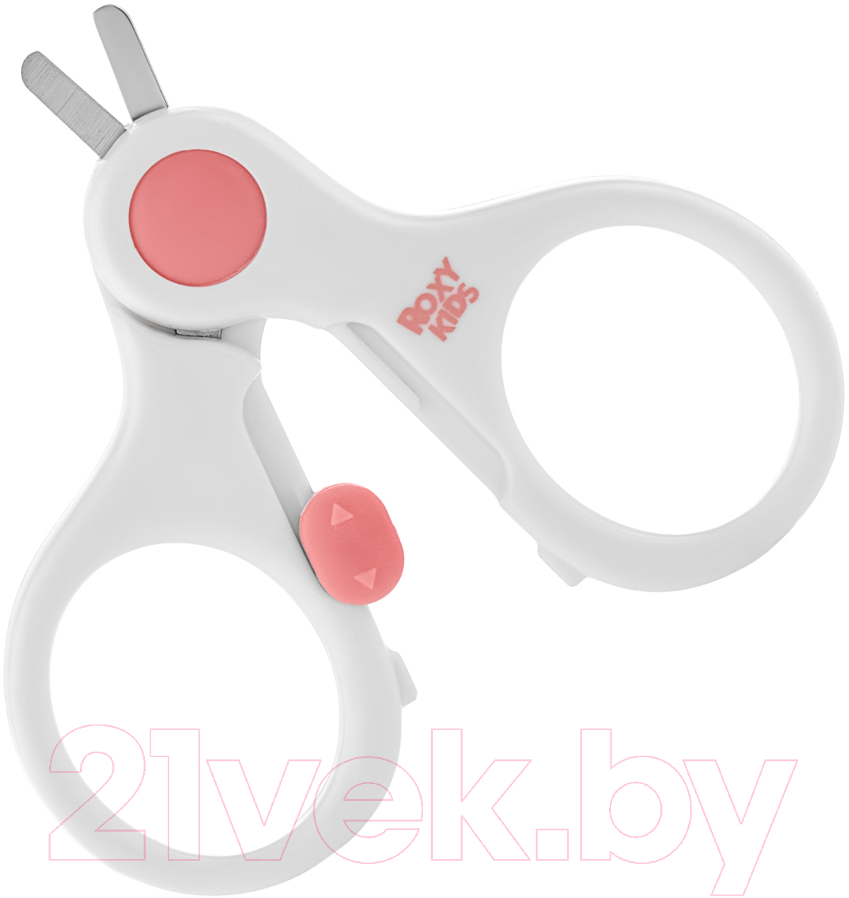 Ножницы для новорожденных ROXY-KIDS RPS-001-С с замочком (коралловый)