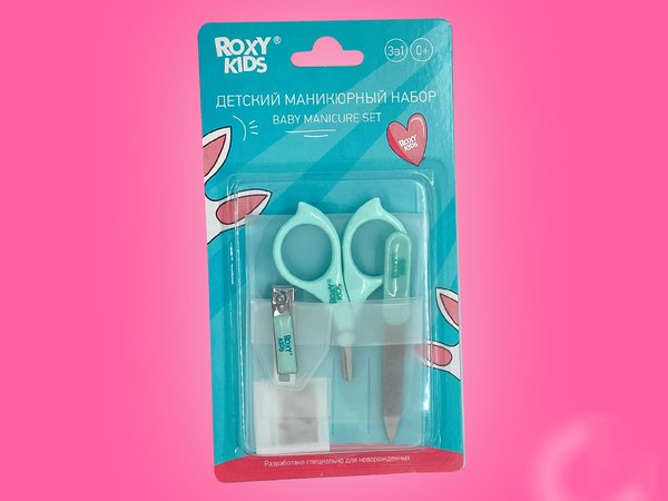 Маникюрный набор детский ROXY-KIDS RBM-001-B (голубой)