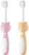 Набор зубных щеток ROXY-KIDS Мишка / RTB-010-PO (розовый/оранжевый) - 