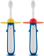 Набор зубных щеток ROXY-KIDS Пингвин / RTB-011-YR (желтый/красный) - 